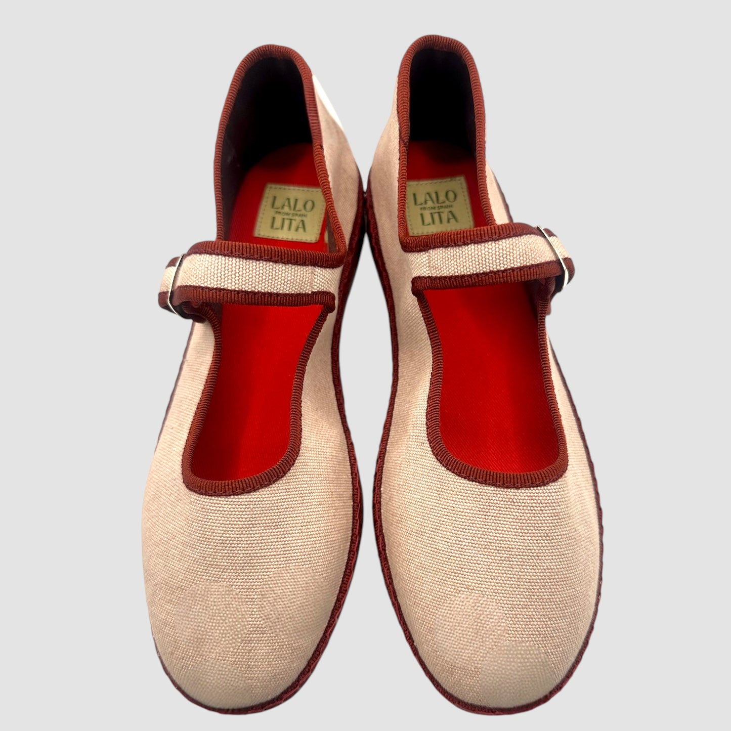 Classic Merceditas Sofia Rosa Palo/ Vivo Rojo