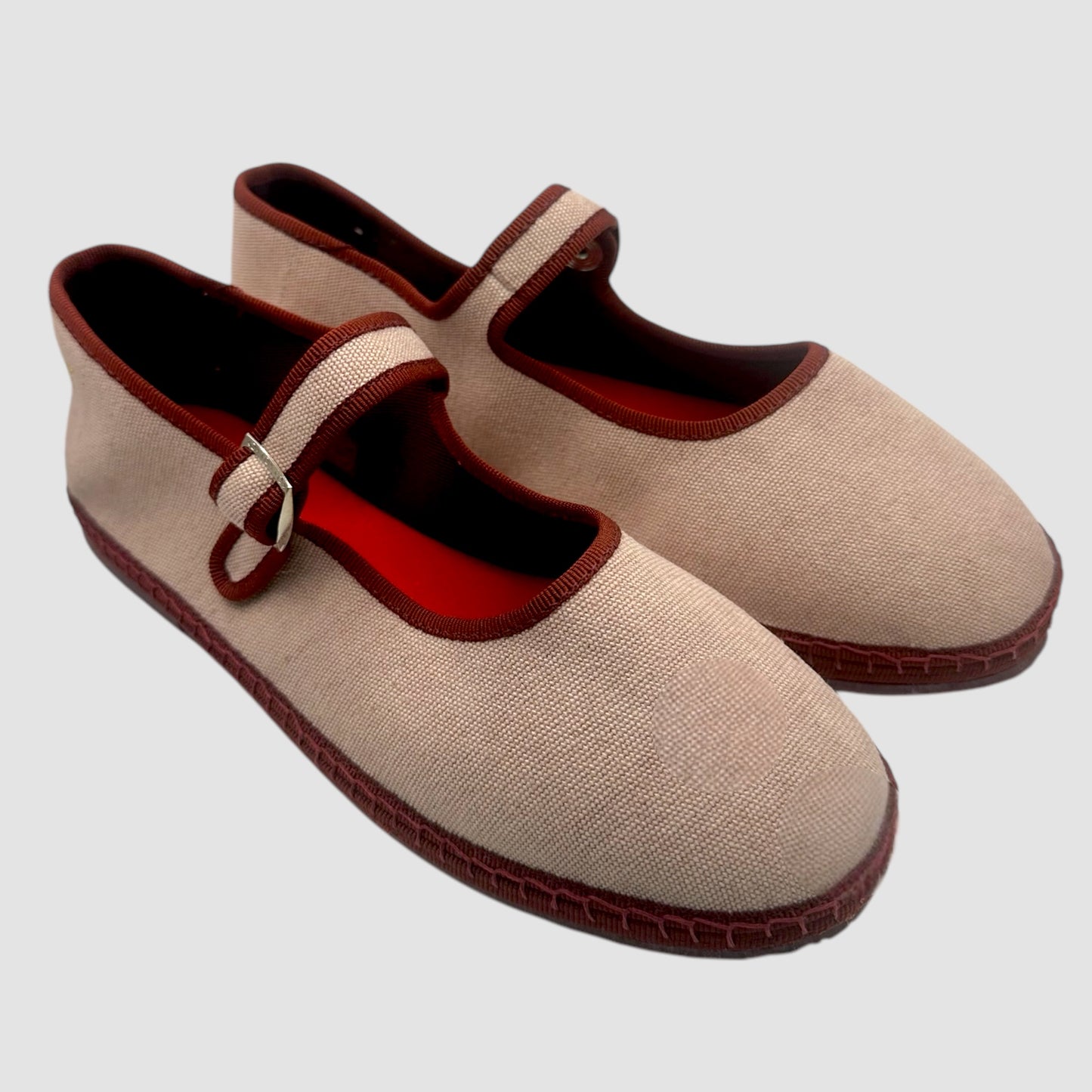 Classic Merceditas Sofia Rosa Palo/ Vivo Rojo