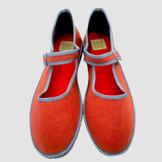 Classic Merceditas Sofia Red/Vivo Blue