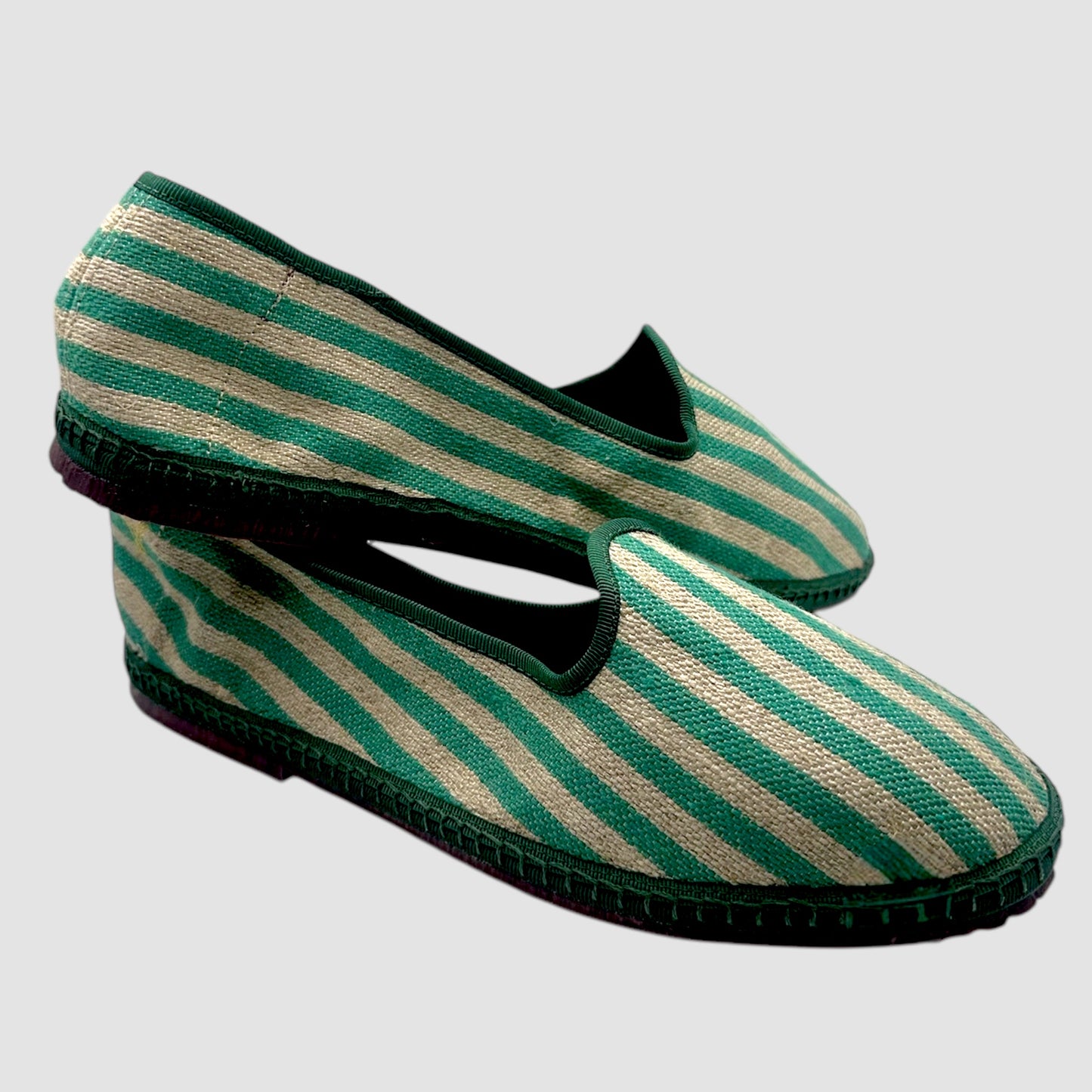 Classic Veneciana Rayas Verdes y Beige