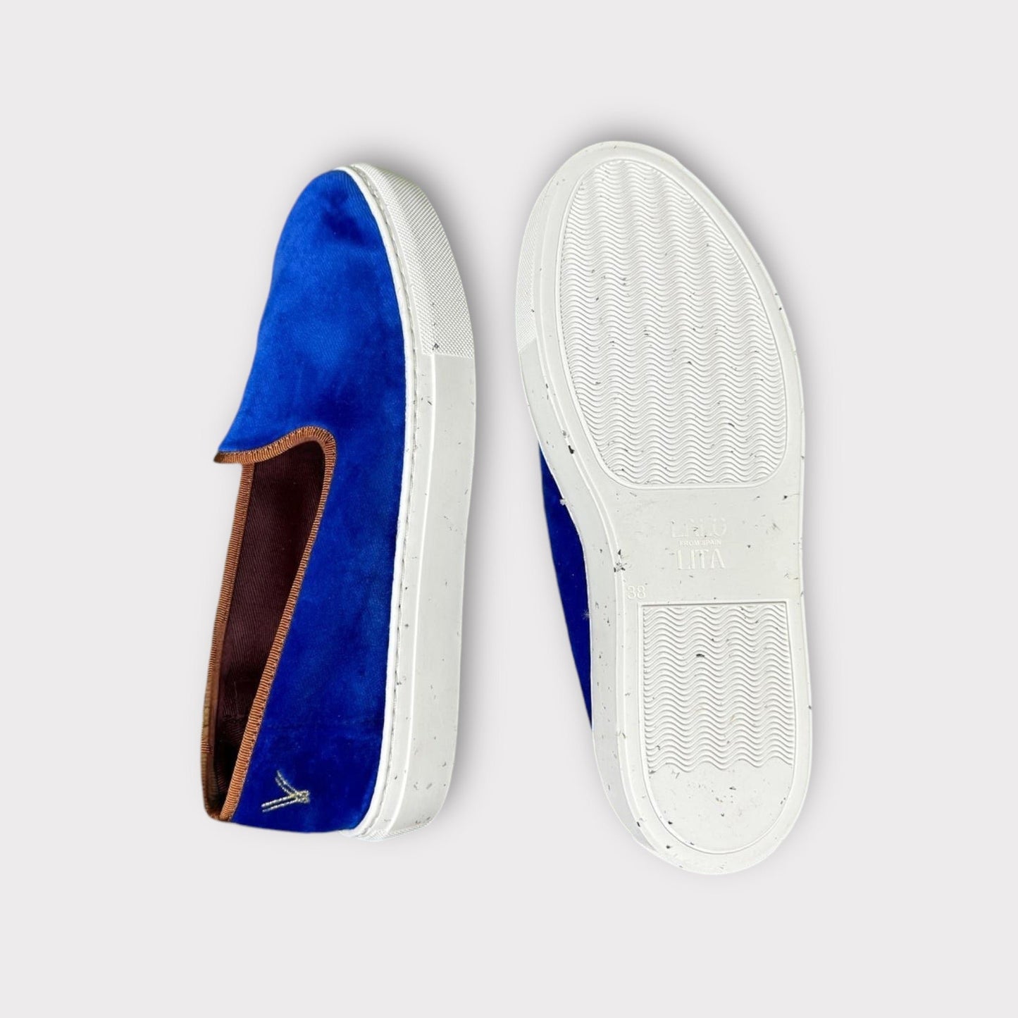 Slip-On BLue/ Vivo Brown