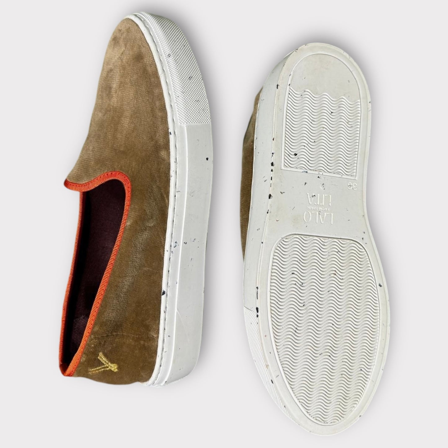 Slip-On Deserto/ Vivo Naranja