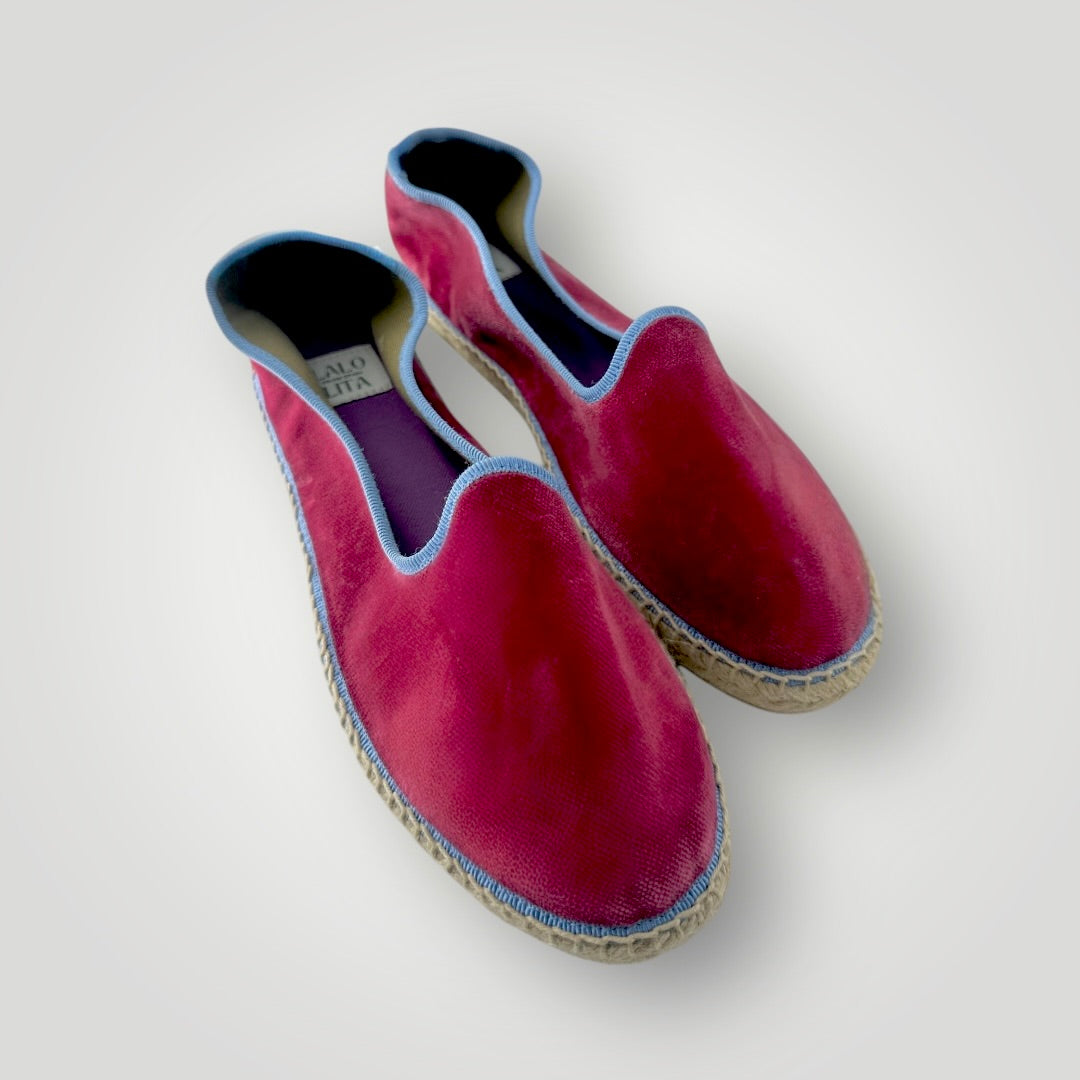 Veneciana Espadrille Rosa/ Vivo Azul