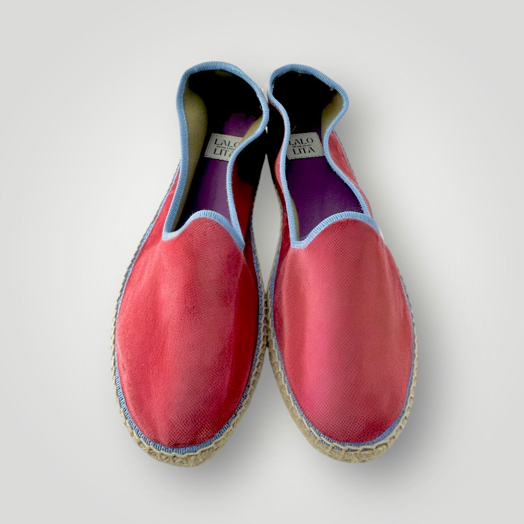 Veneciana Espadrille Rosa/ Vivo Azul